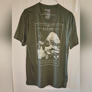 [OLD NAVY] Alpinestars Exploration《M》Athletic Tee Shirt Olive Green